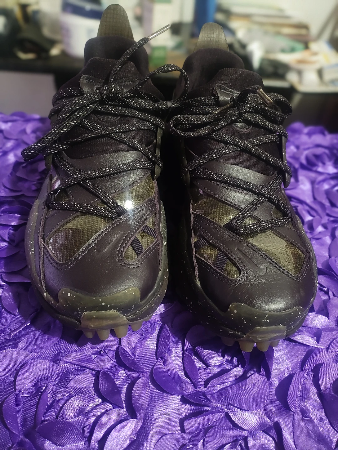Big kids Dark Purple Chunky Sneakers with Speckled Soles ised - photo 4