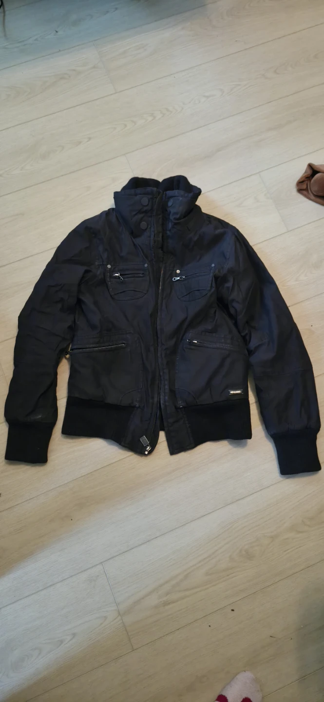 TNA Black Bomber Jacket