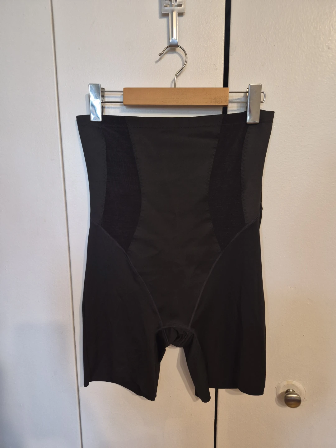 Black Women's Shapewear Shorts and Thong
