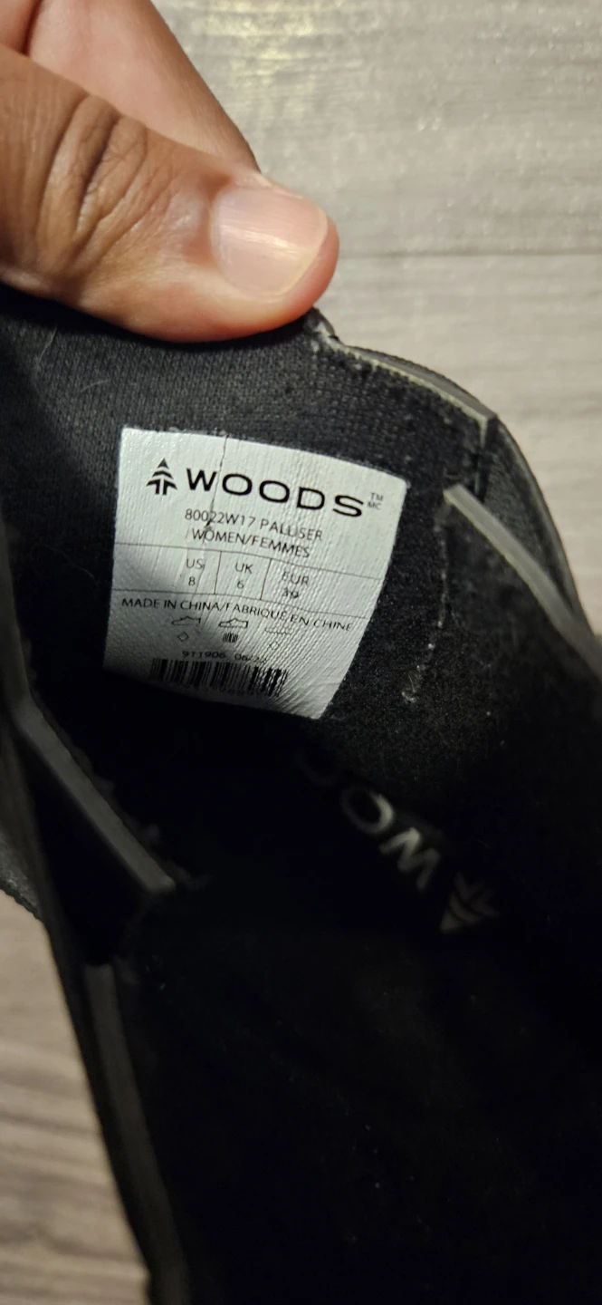 Woods Women's Palliser Black Ankle Boots Size 8 - photo 2