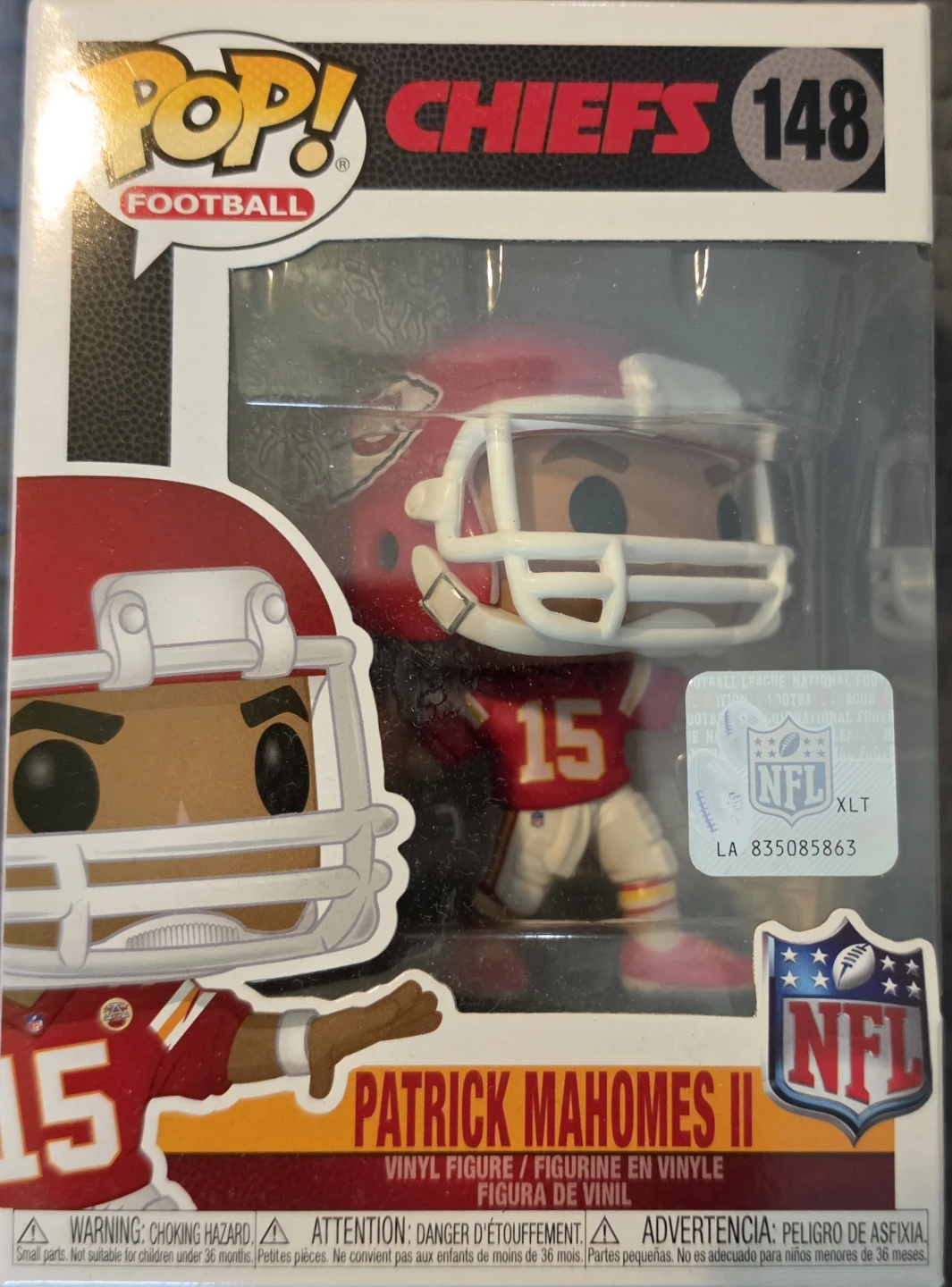 Funko Pop! Chiefs Patrick Mahomes II #148 Vinyl Figure