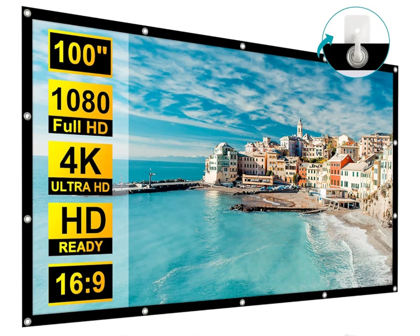 Projector and 100 inch 16:9 Projector Screen - photo 5
