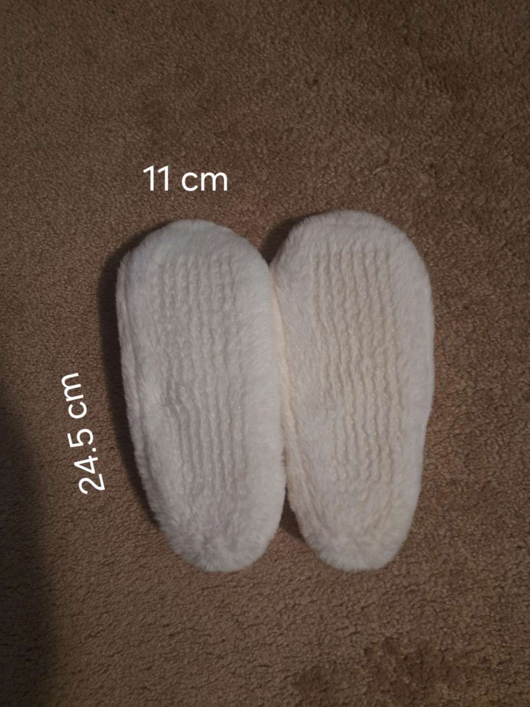 Fuzzy White Reindeer Slippers - photo 2