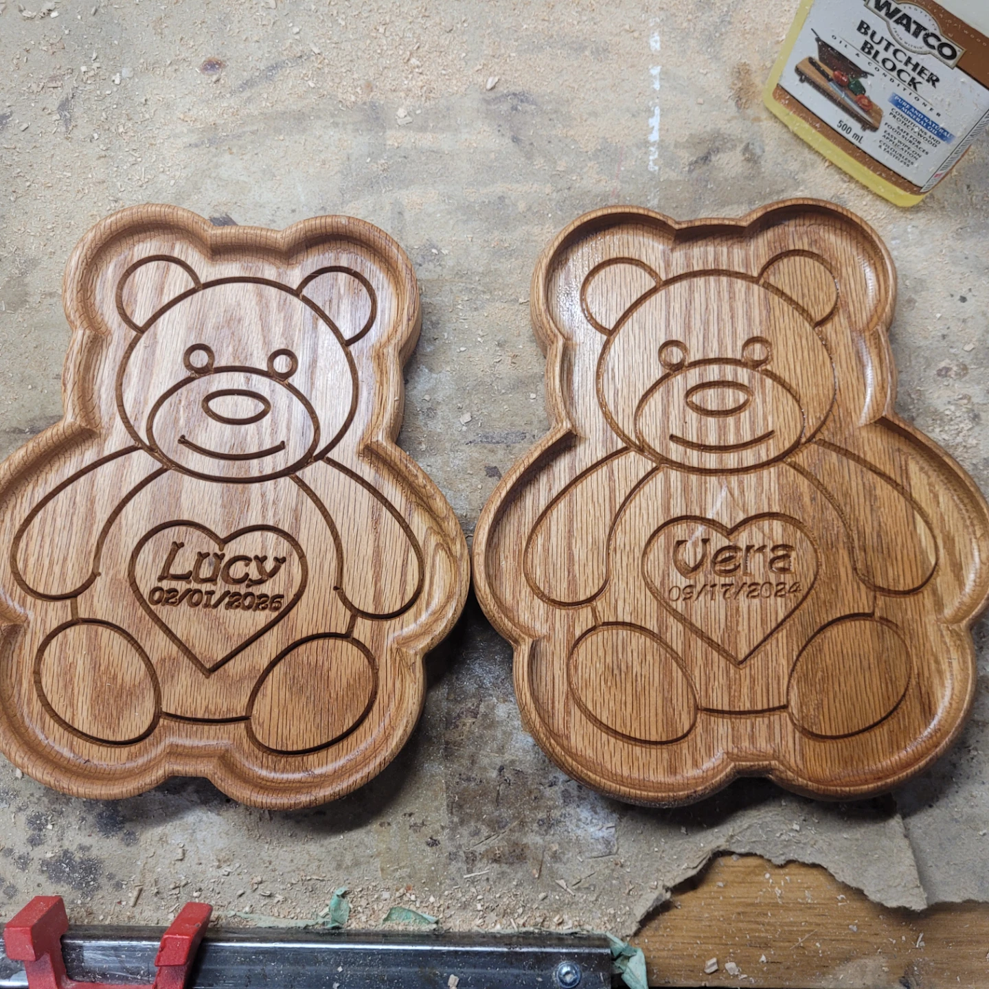 Wooden Teddy Bear Tray - photo 2