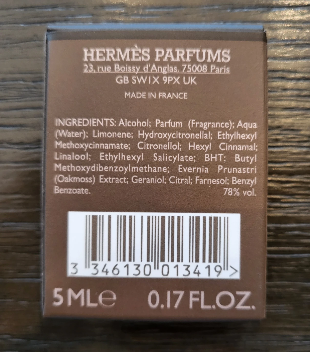 Hermès Terre d'Hermès Eau de Toilette Miniature - photo 2