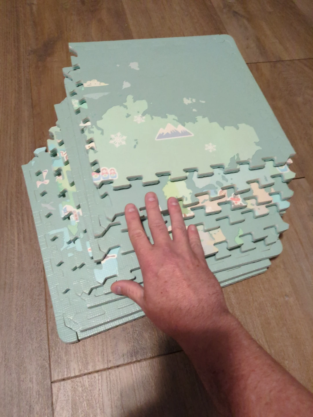 Interlocking World Map Play Mats - photo 3