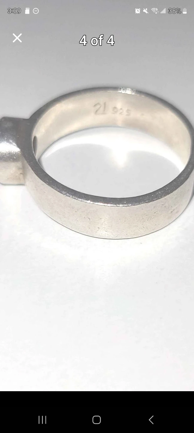 Sterling Silver Ring with Stone - photo 2