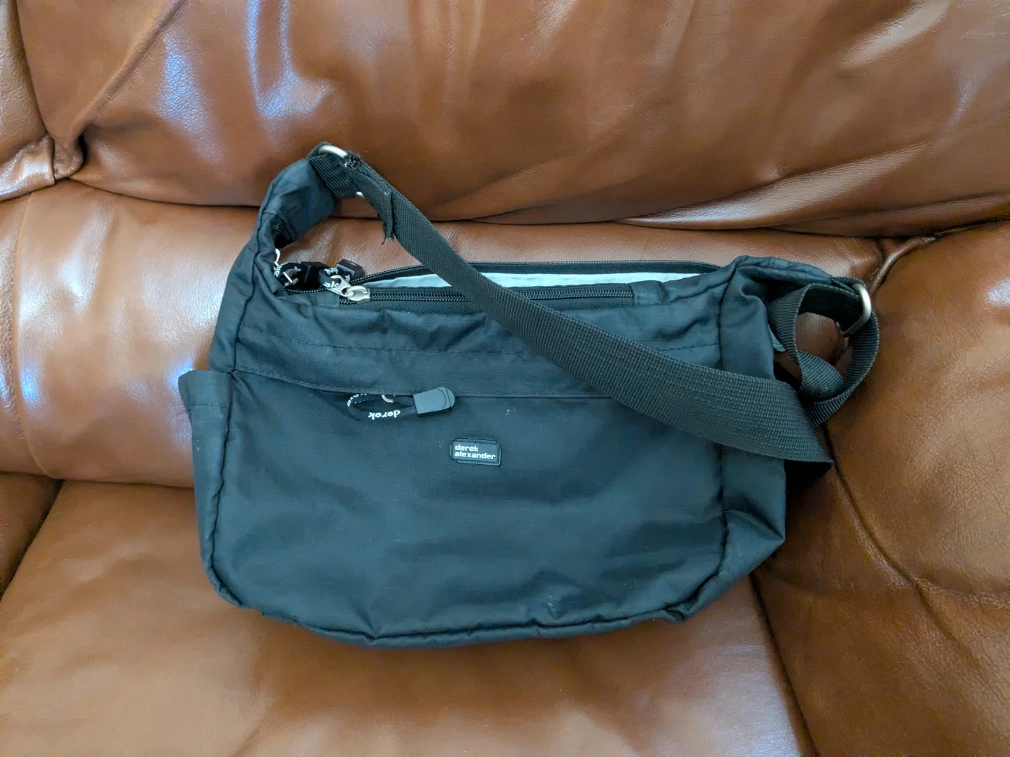 Derek Alexander Black Nylon Shoulder Bag - photo 2