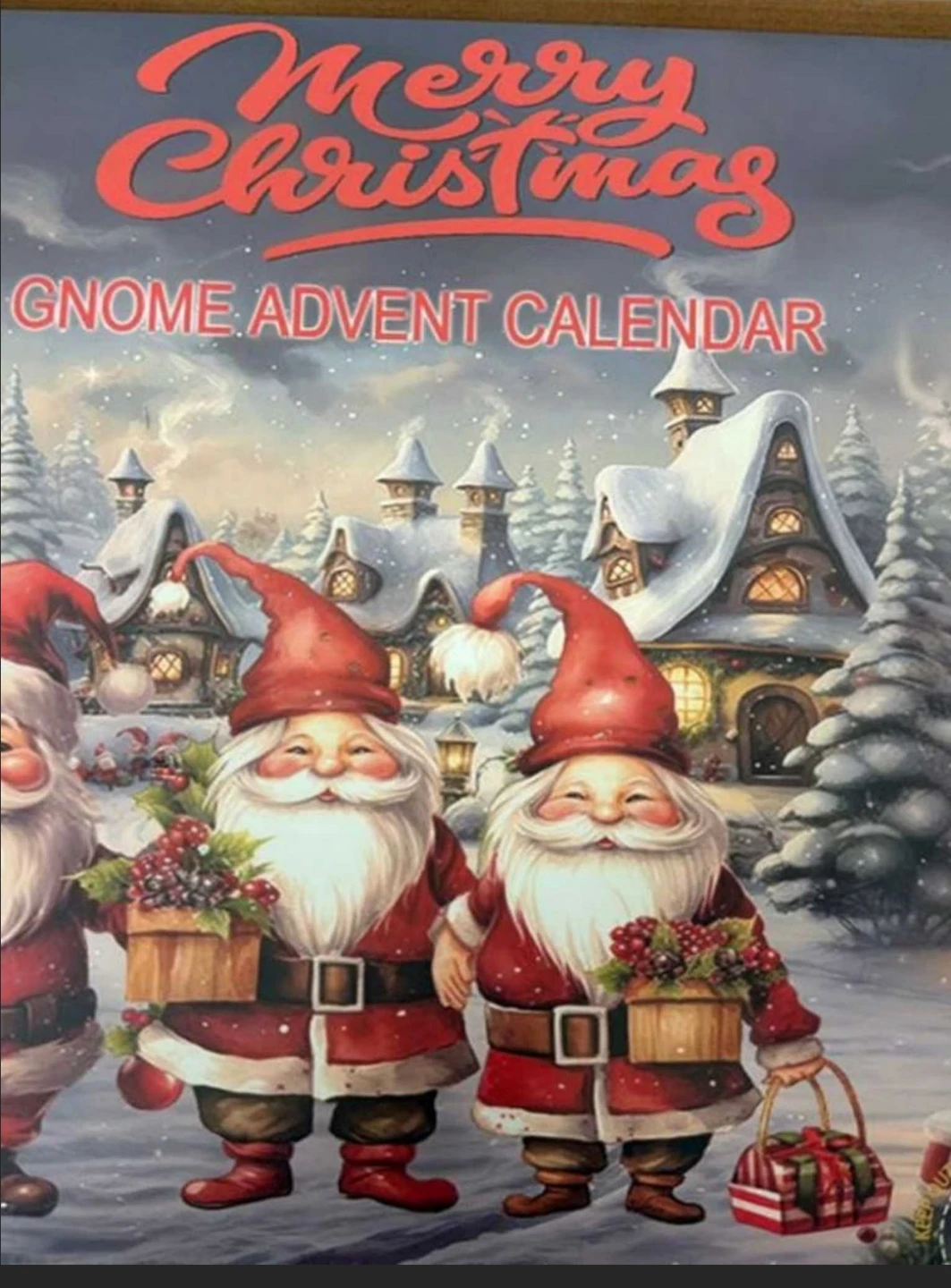 Merry Christmas Gnome Advent Calendar
