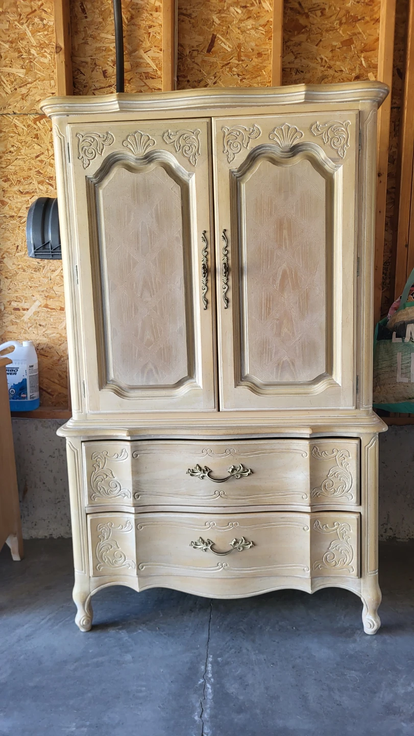 Bedroom Armoire, Dresser, and Nightstands - photo 2
