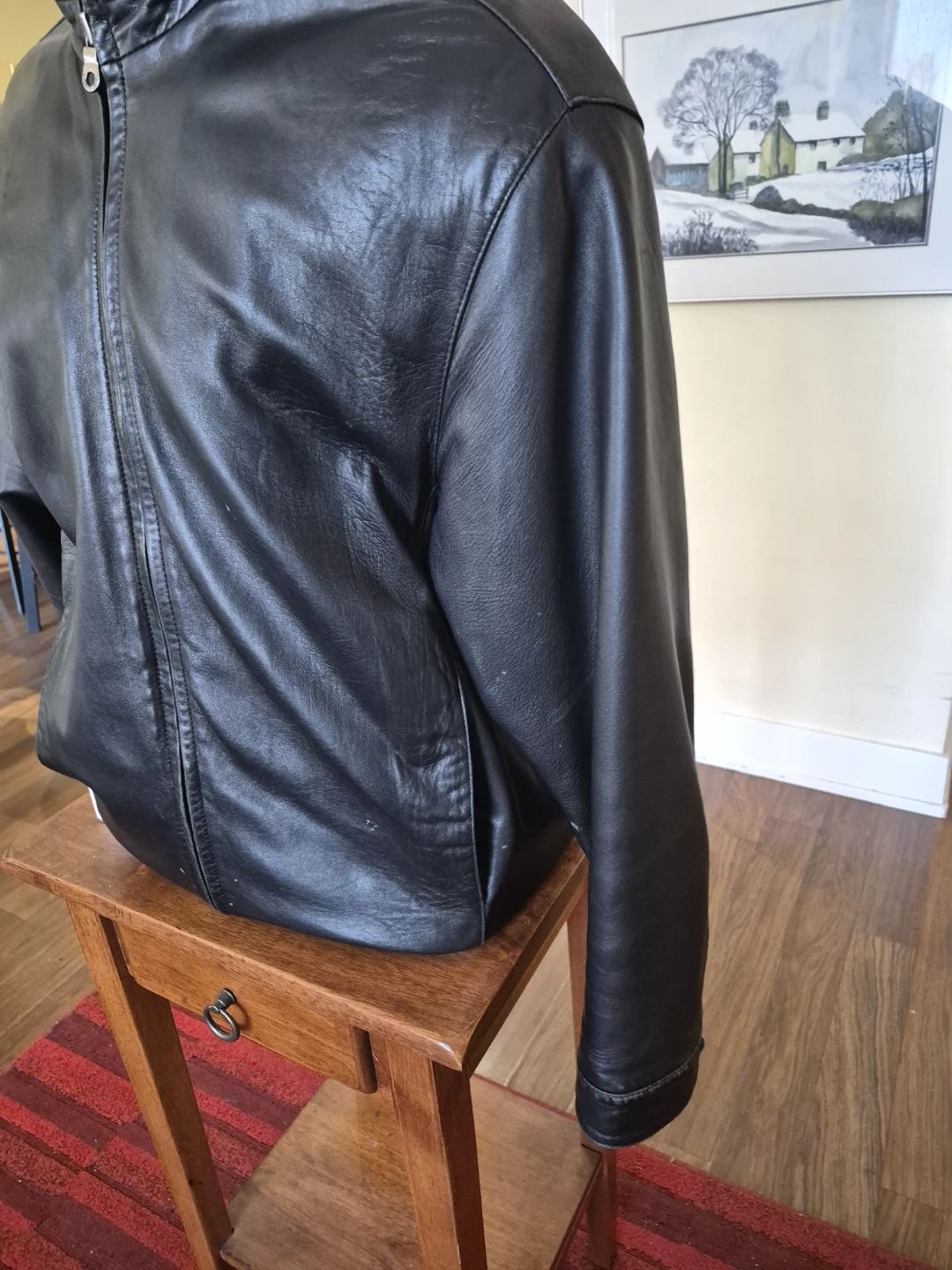 Andrew Marc Black Leather Jacket - Medium - photo 3