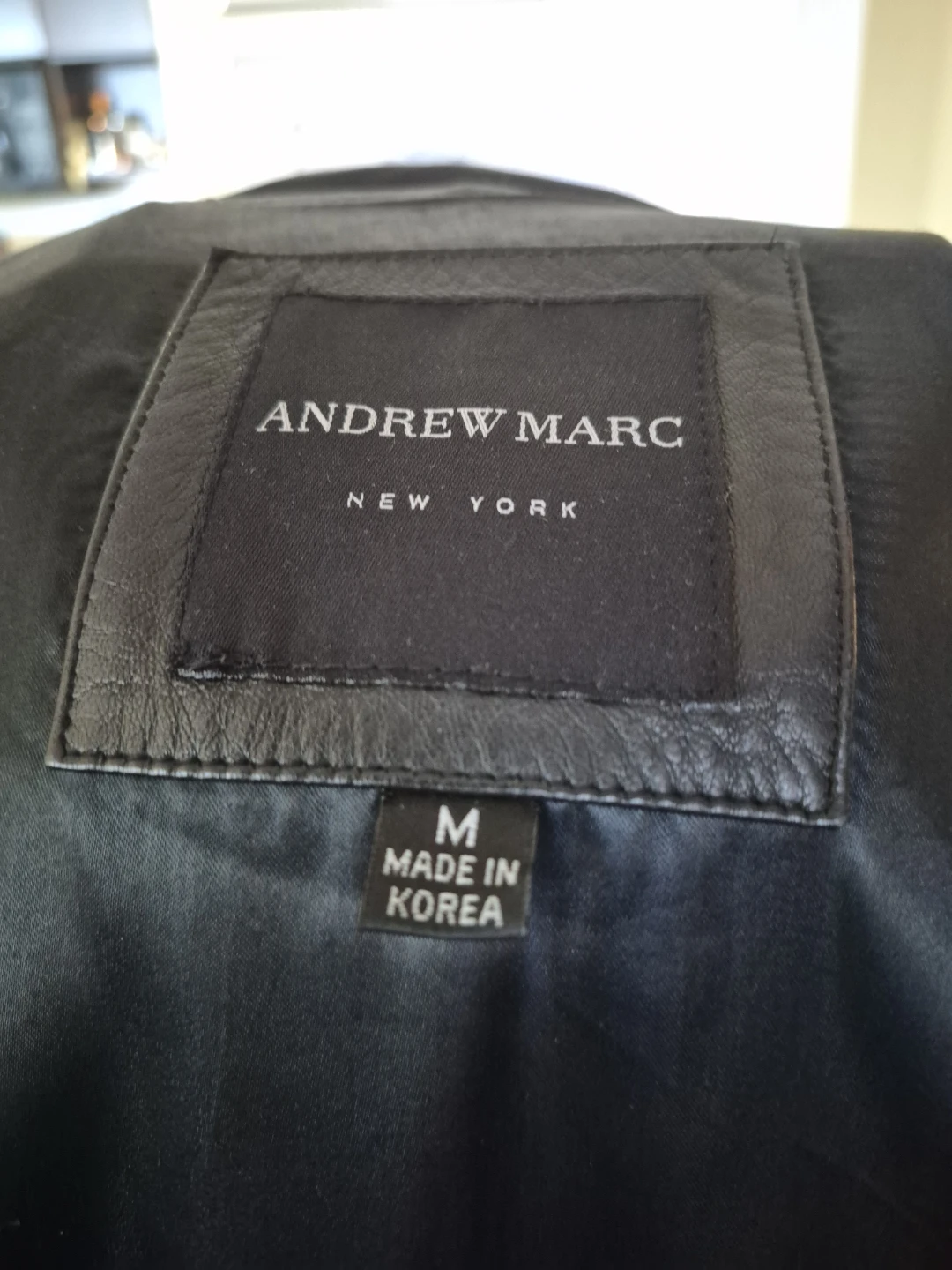 Andrew Marc Black Leather Jacket - Medium - photo 5