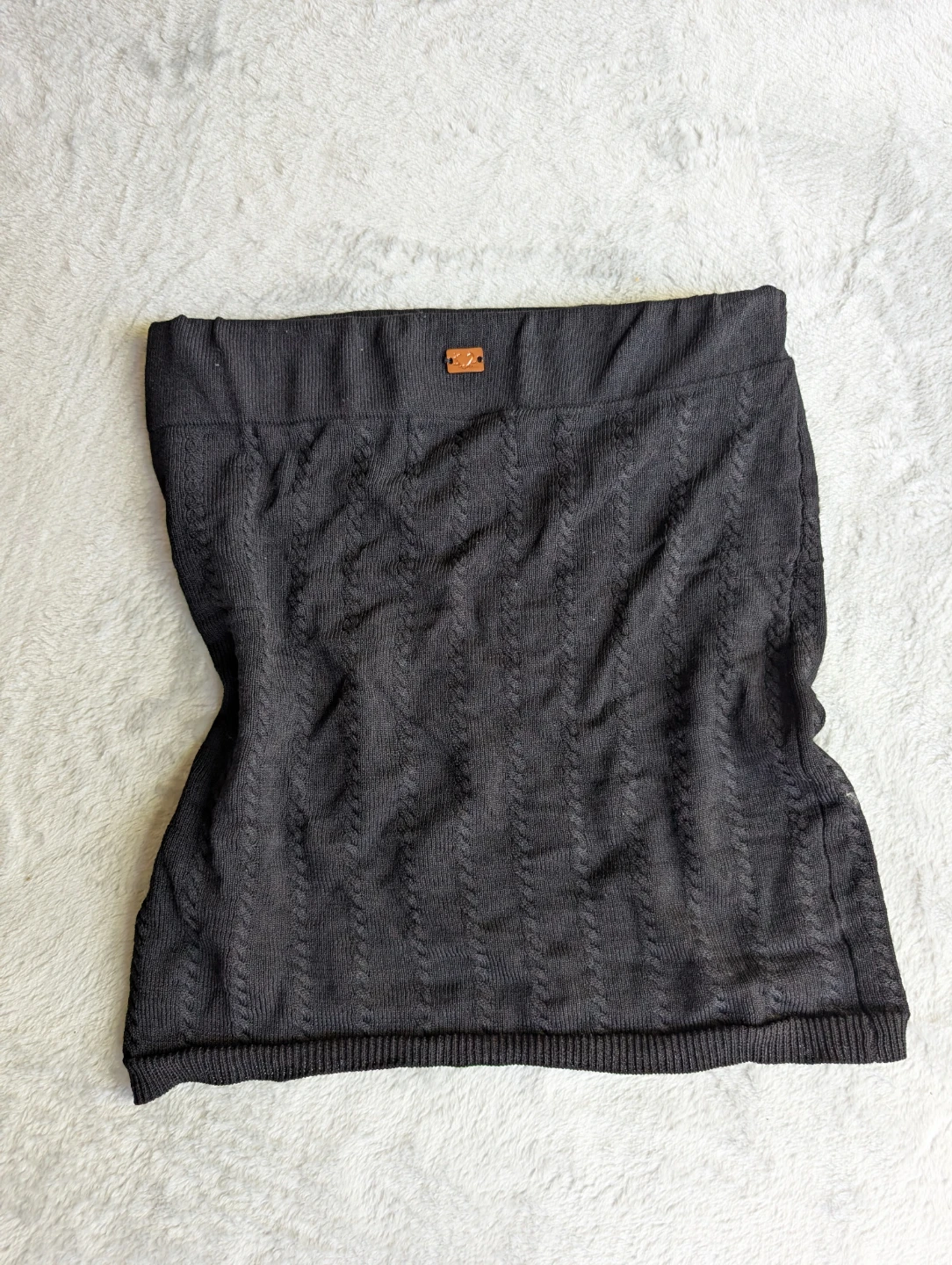 ⚽Knitwear x for love and lemon tube top black small