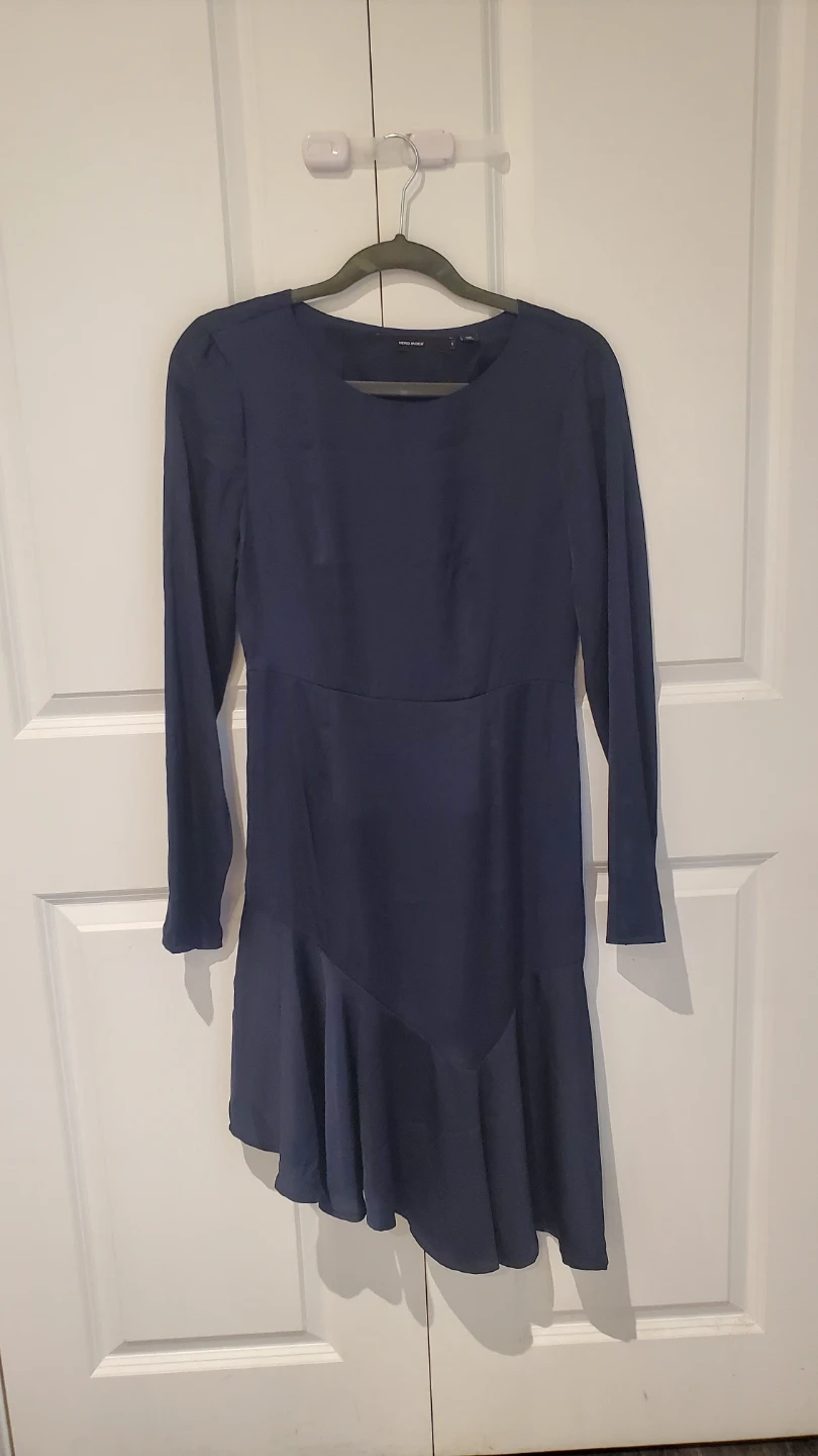 Vero Moda Navy Blue Asymmetrical Dress