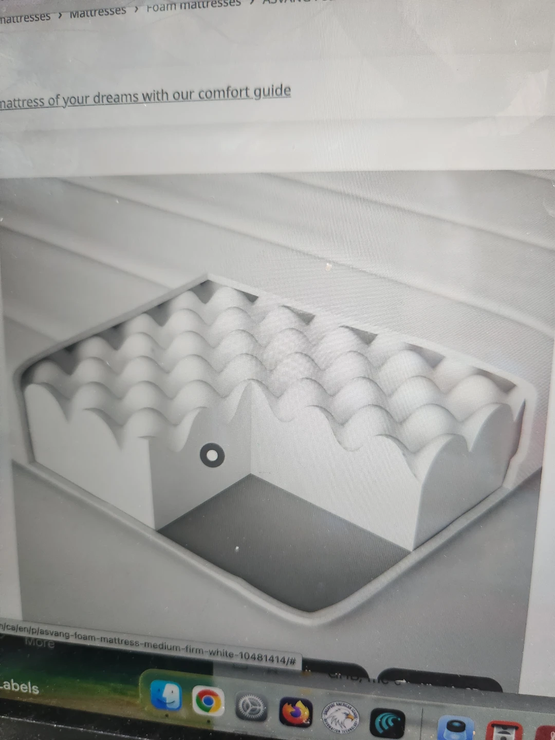 IKEA Stattum fabric headboard Full size bed frame - photo 4