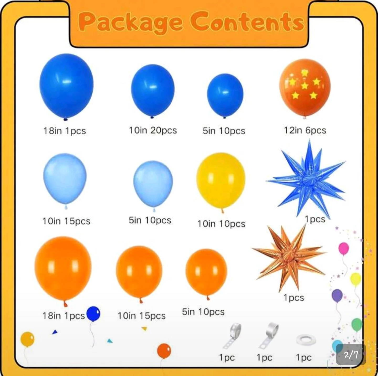 Dragon Ball Z Themed Balloon Garland Kit - photo 2