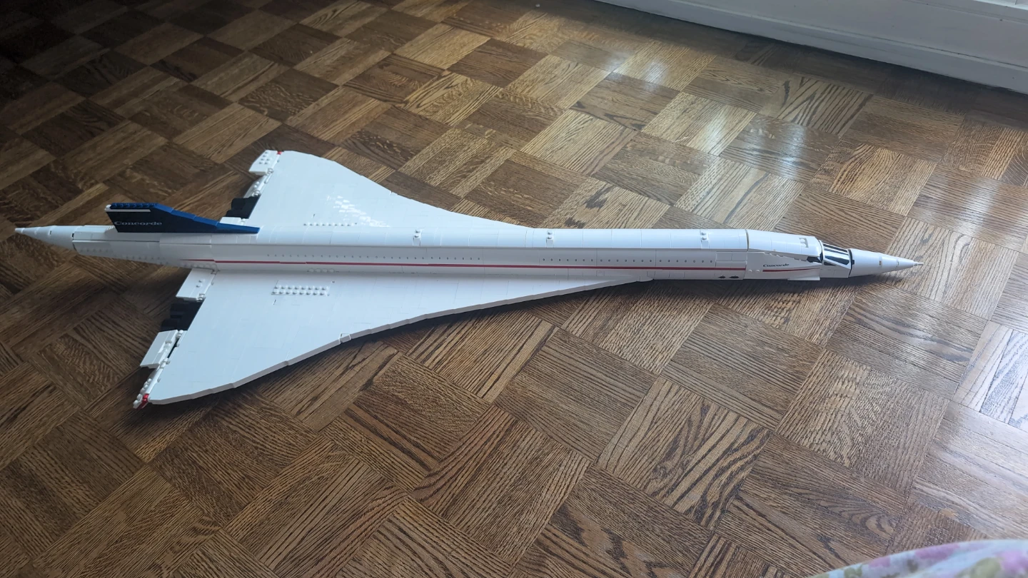 White Concorde Airplane Building Set - photo 2