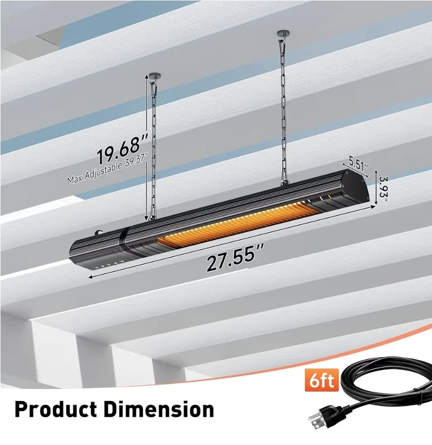 Sundate Electric Infrared Heater with Remote - photo 4