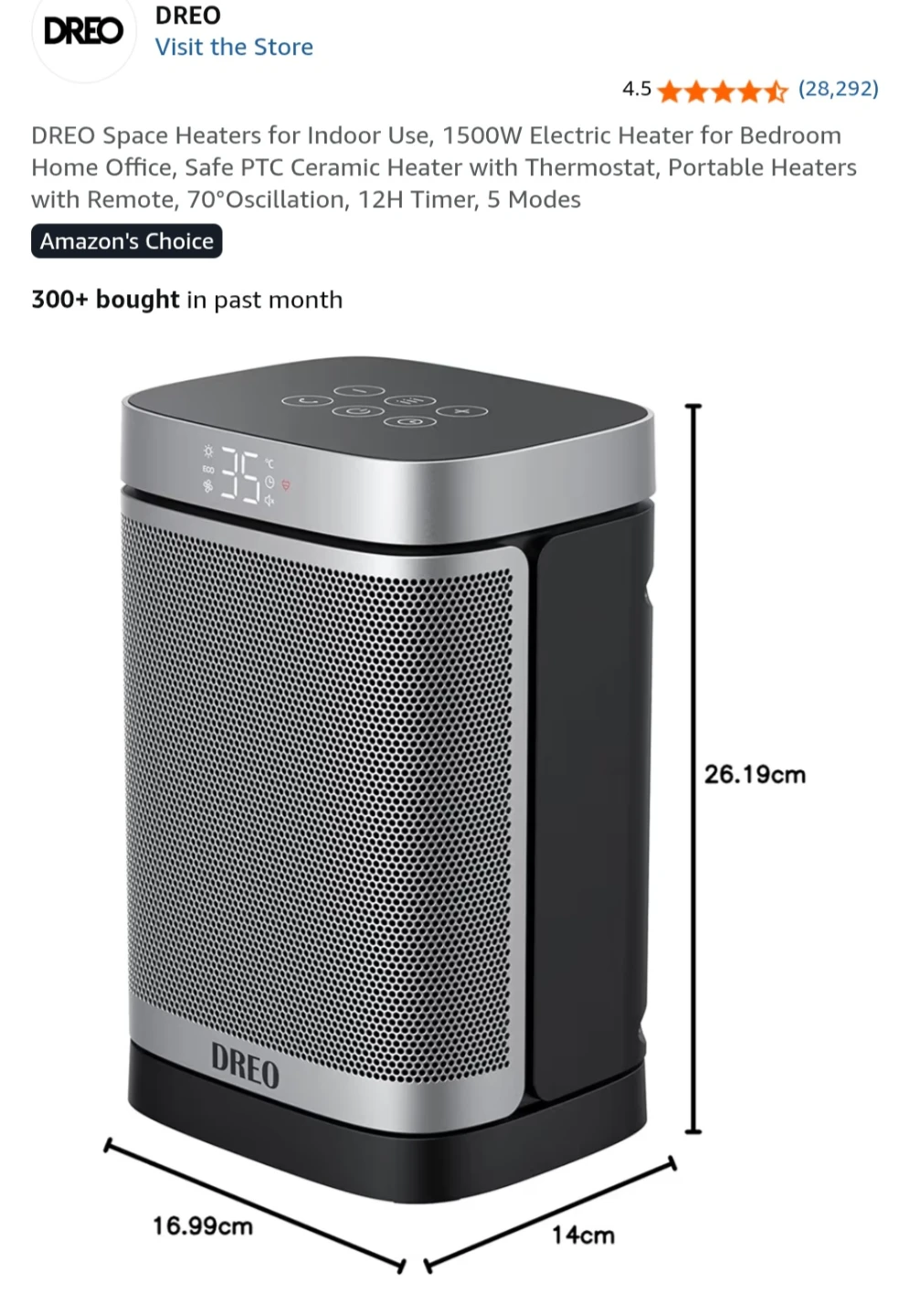 Dreo Space Heater and Fan with Remote (URGENT!!!) - photo 2