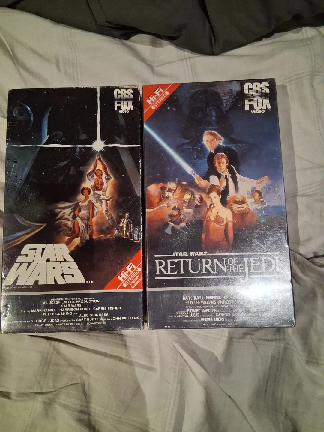 Star Wars VHS Tapes - A New Hope & Return of the Jedi