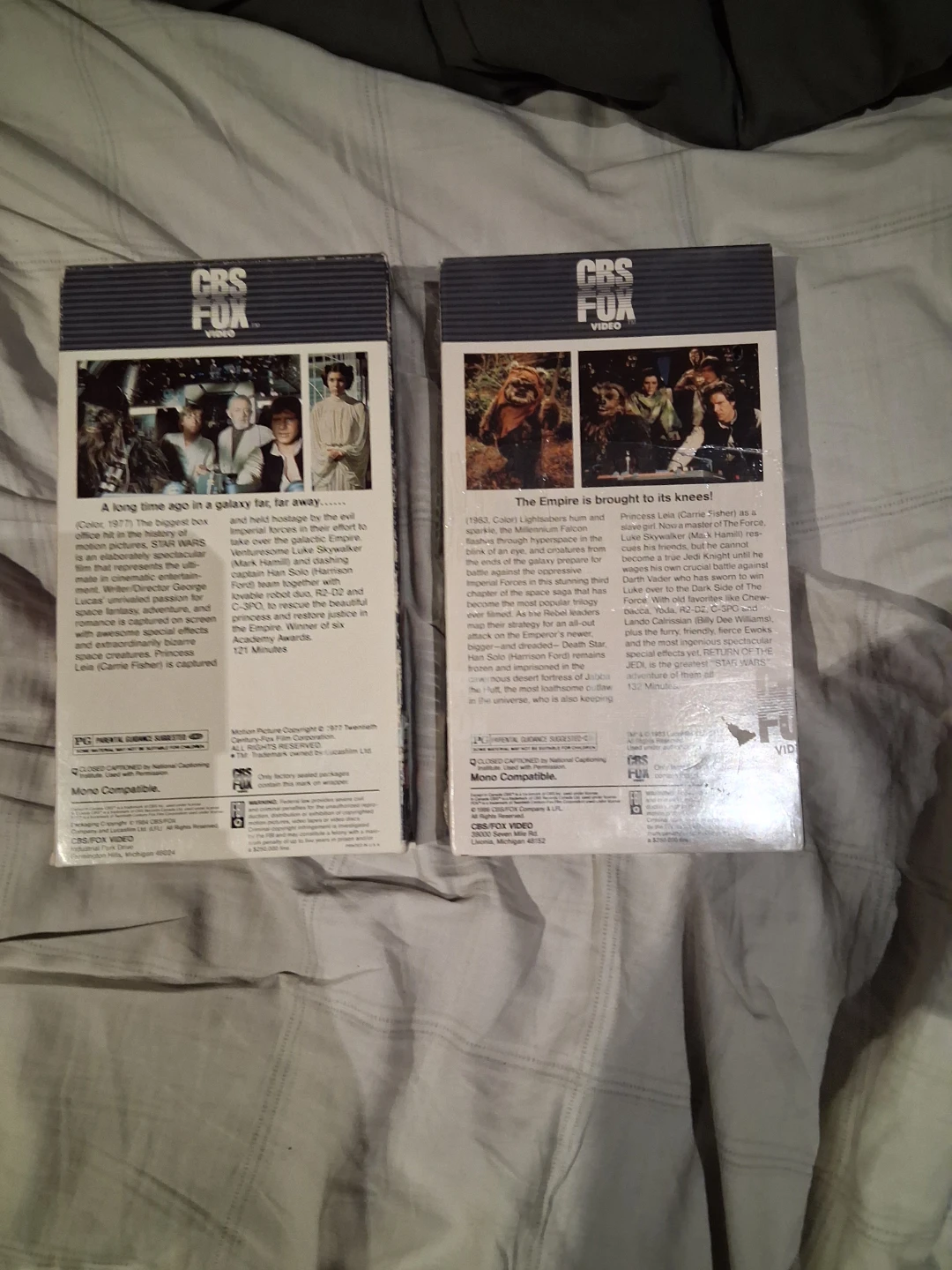 Star Wars VHS Tapes - A New Hope & Return of the Jedi - photo 2
