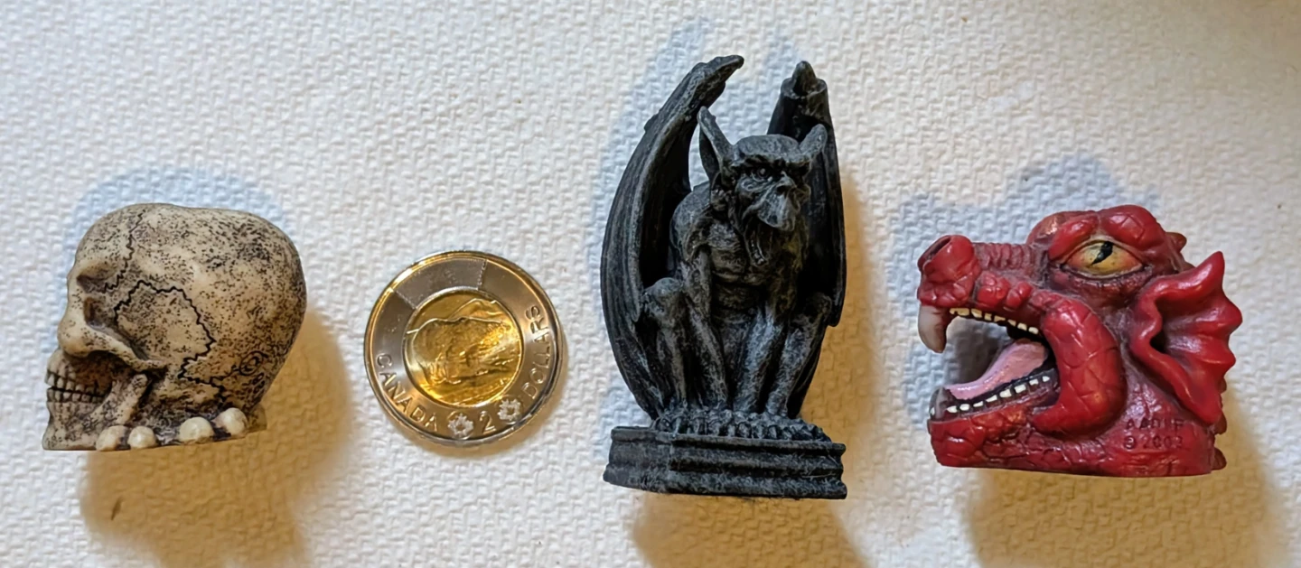 Novelty Skull, Dragon, and Gargoyle Figurines