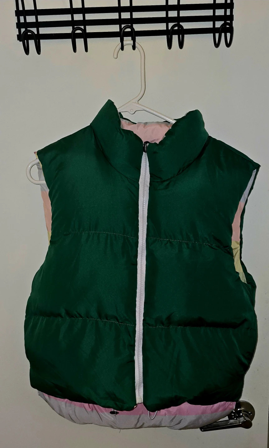 Reversible Puffer Vest (Pastel / Green) - photo 3