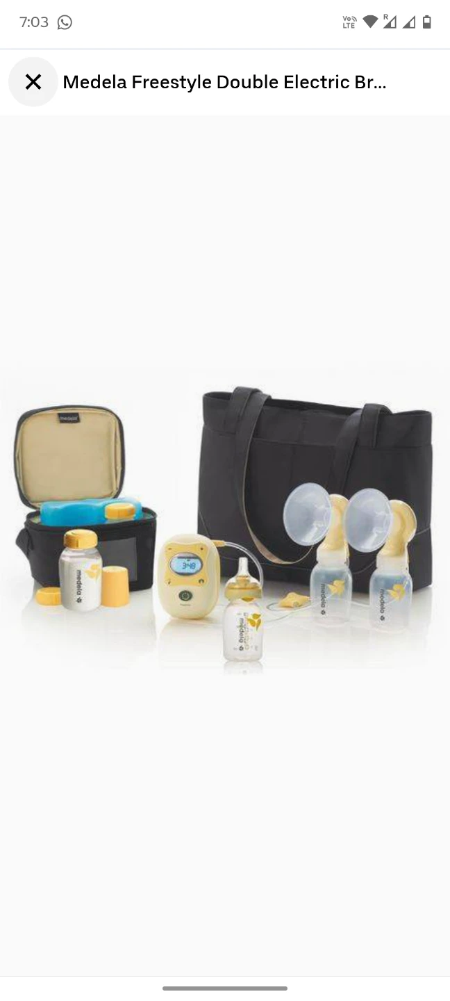 Medela Freestyle Double Electric Breast Pump with Accessories