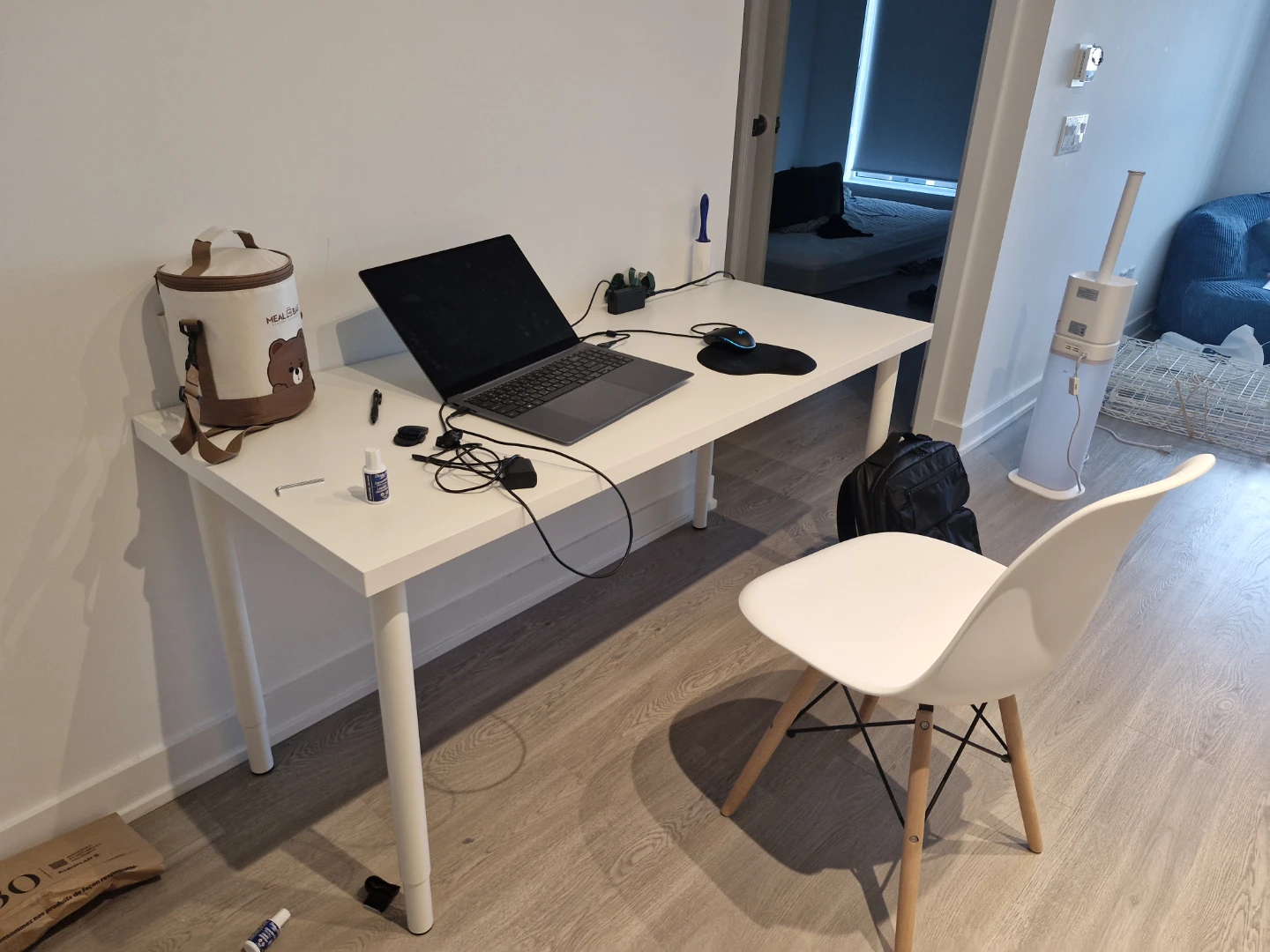 White Dining Table Desk from IKEA