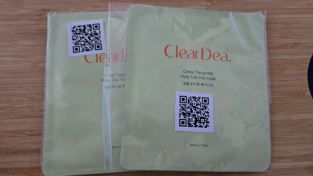 ClearDae Green Tangerine Pore Tok-Tok Mask (2 masks)⚽