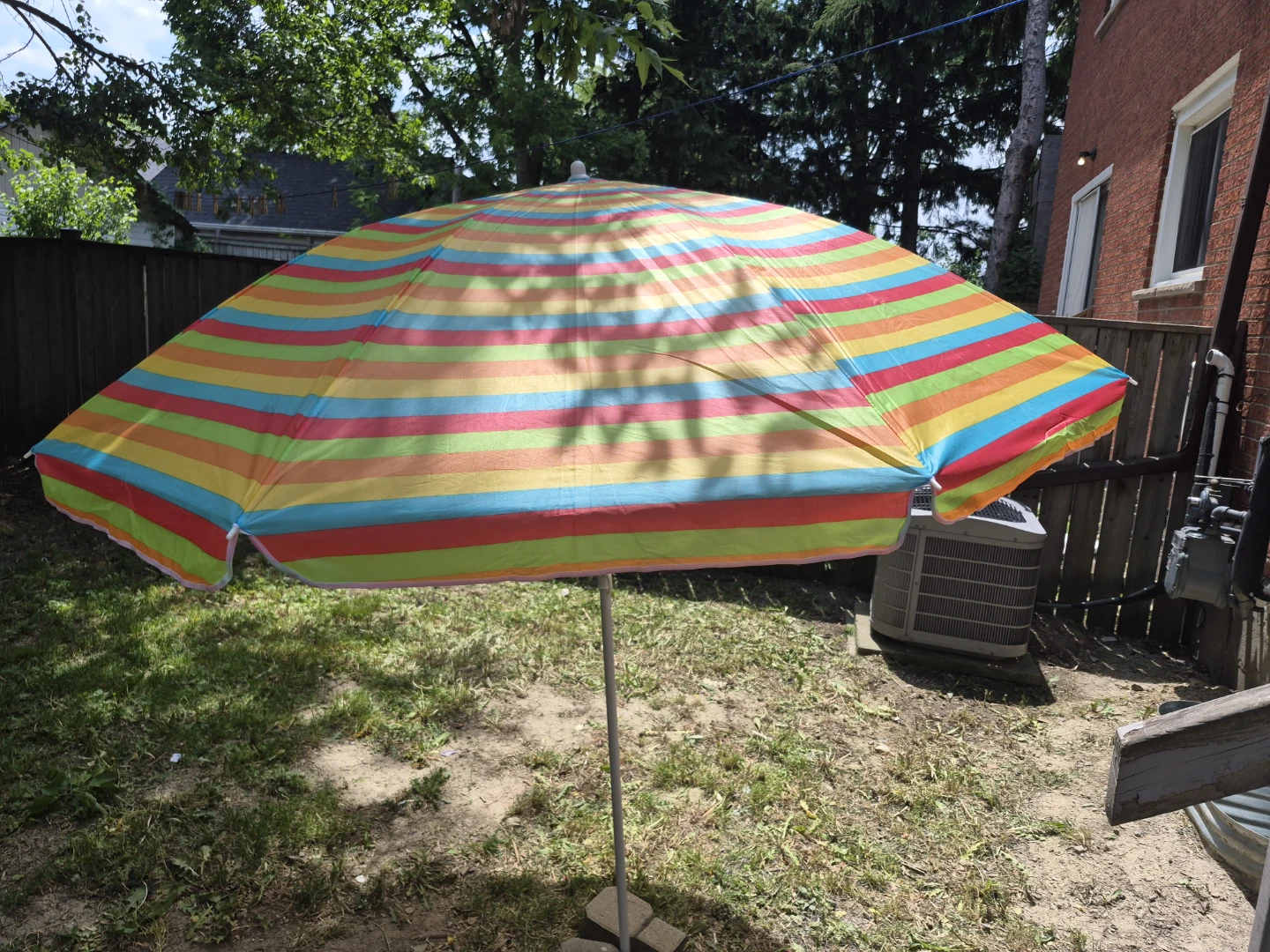 Striped Patio Umbrella