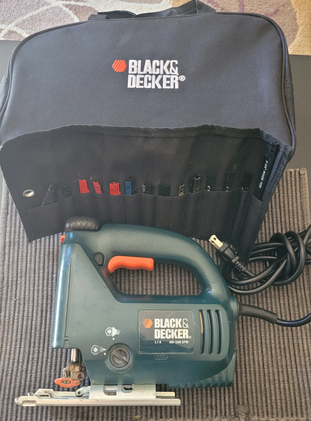 Black & Decker Jigsaw with Case and Blades
