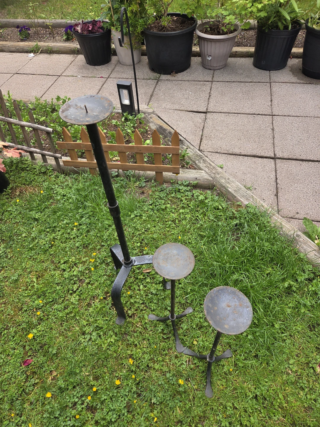 Vintage Metal Multi-Candle Holder Stand - photo 3