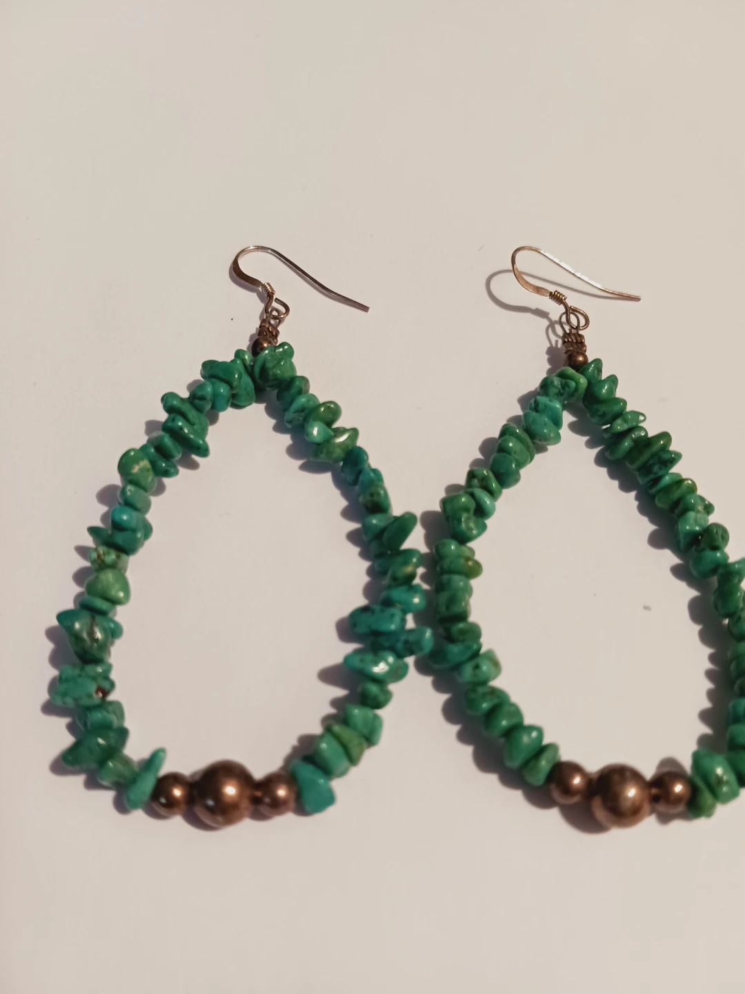 Sterling Silver 925 Stamped Genuine Turquoise Earrings - photo 3