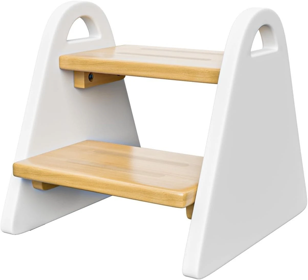 2-Step Wooden Step Stool for Kids
