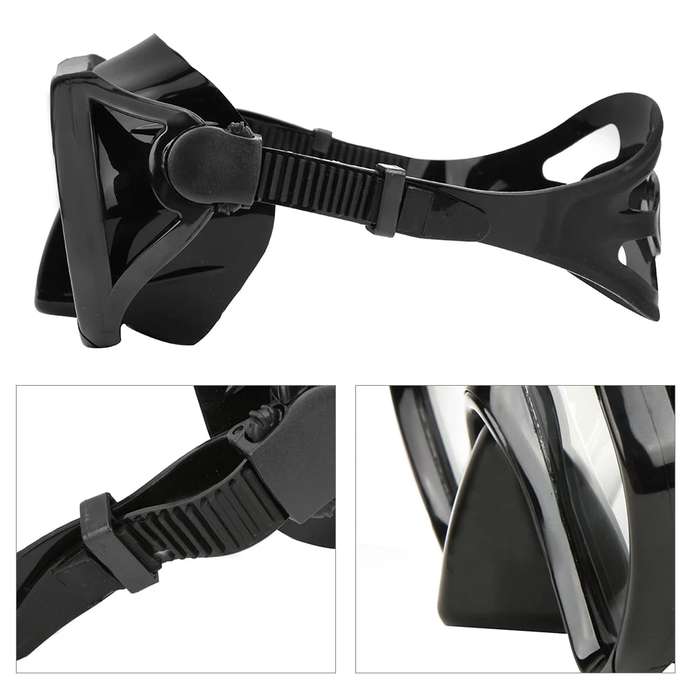 Black Diving Mask with Tempered Glass - photo 4