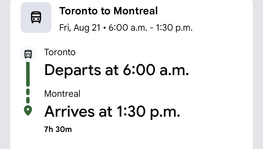Toronto to Montreal MegaBus Tickets (Return)