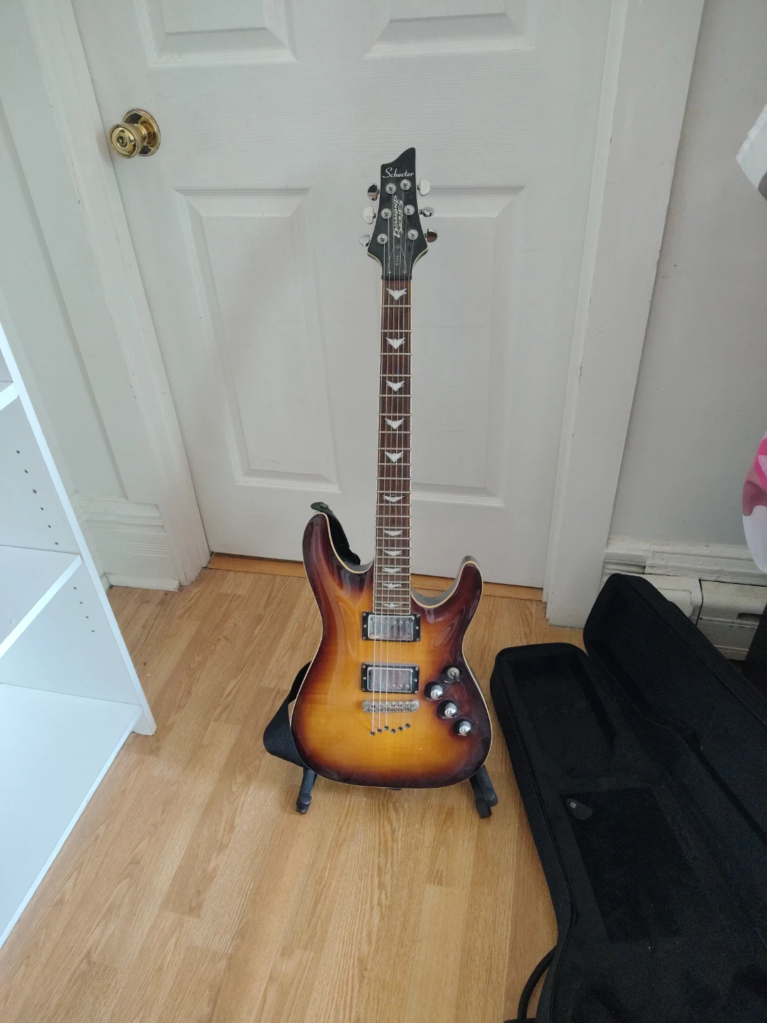 Schecter Electric Guitar with Case and Accessories