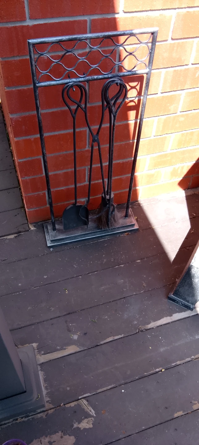 Metal Fireplace Tool Set - photo 2