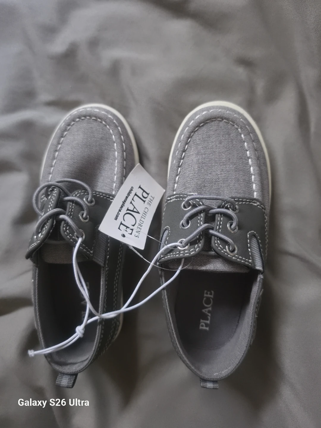 The Children's Place Grey Boat Shoes Size 10