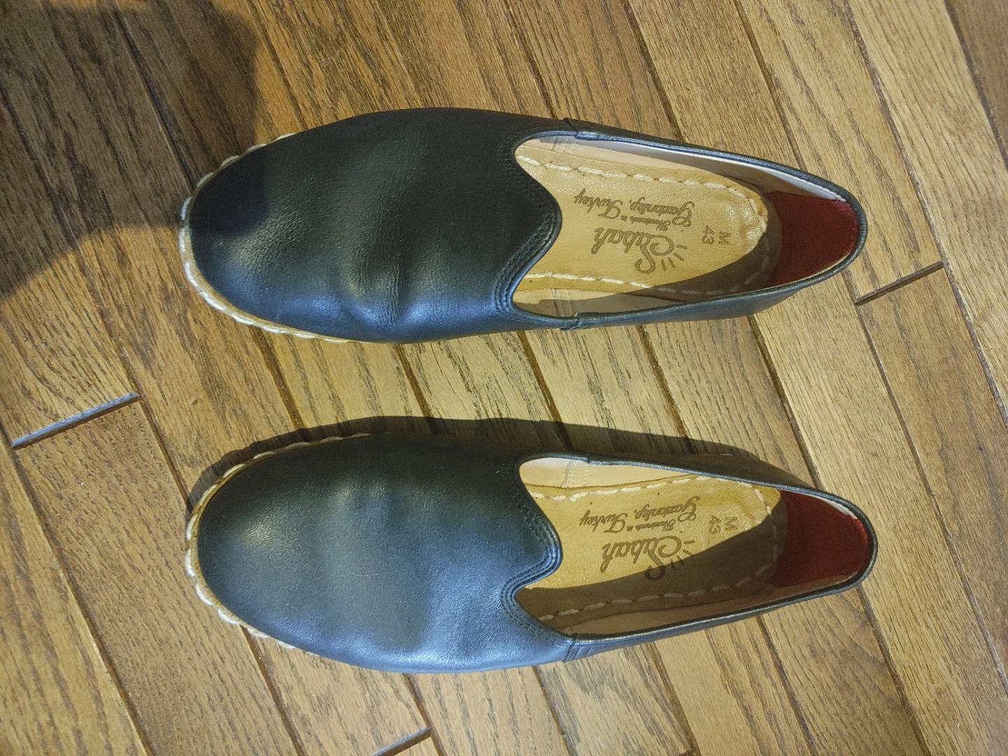 Sabah Leather Slip-On Shoes - Black - photo 3
