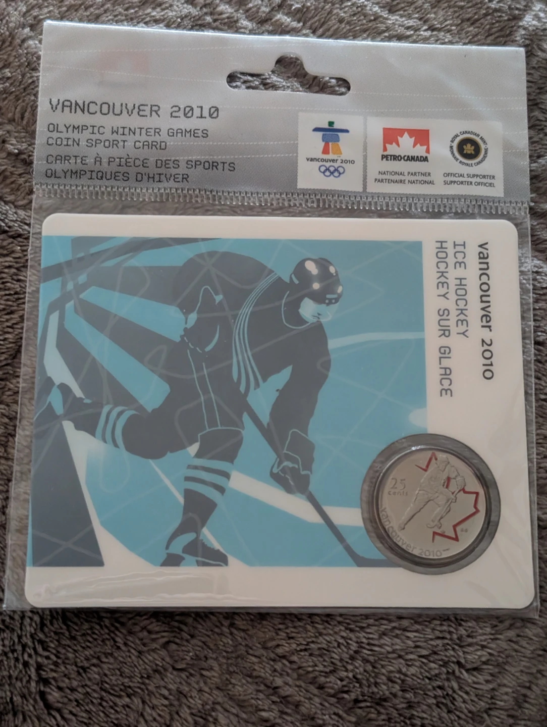 2010 Vancouver Olympics Ice Hockey Coin Card ⚽ - photo 5