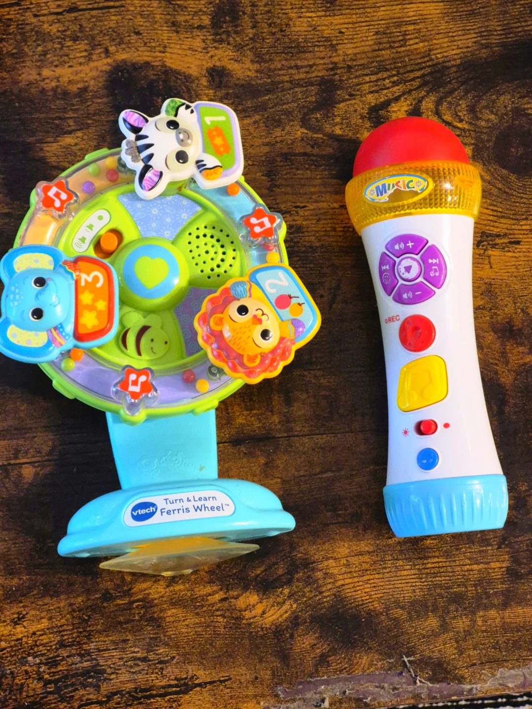 VTech Turn & Learn Ferris Wheel and Microphone Toy Set