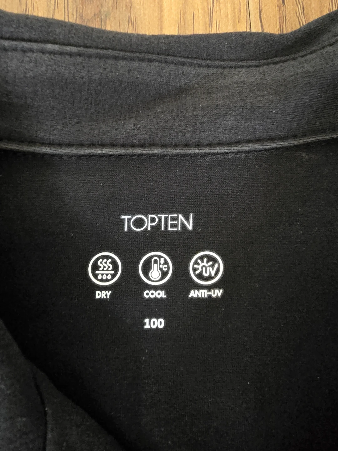 TOPTEN Black Dry Cool Polo Shirt (100) - photo 3