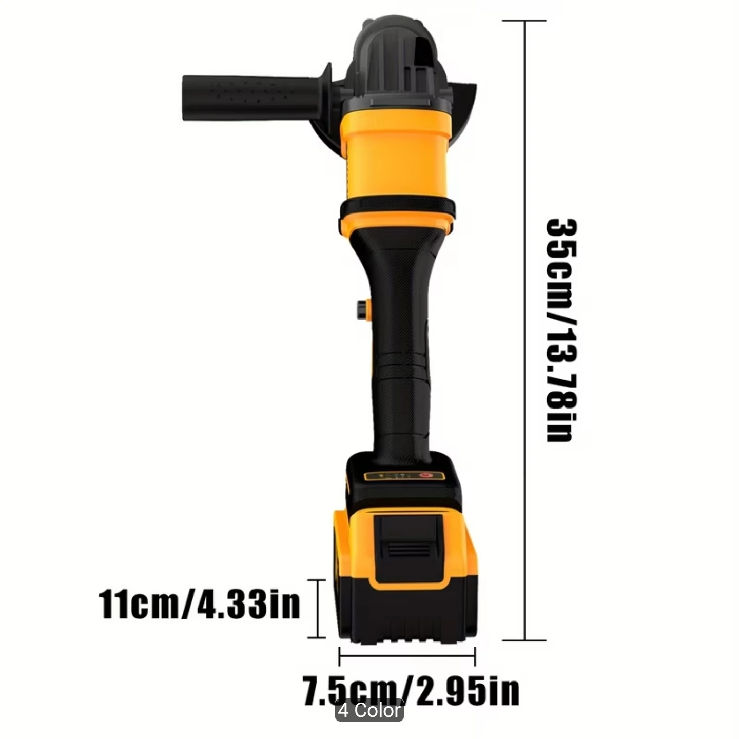 YUNXI Cordless Angle Grinder 21V 4.0AH BL Motor 125mm - photo 3