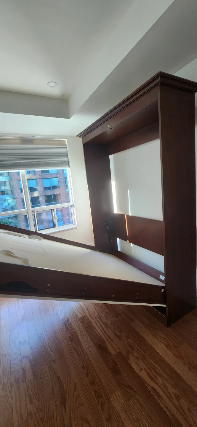 Queen size Murphy Bed with Cabinet