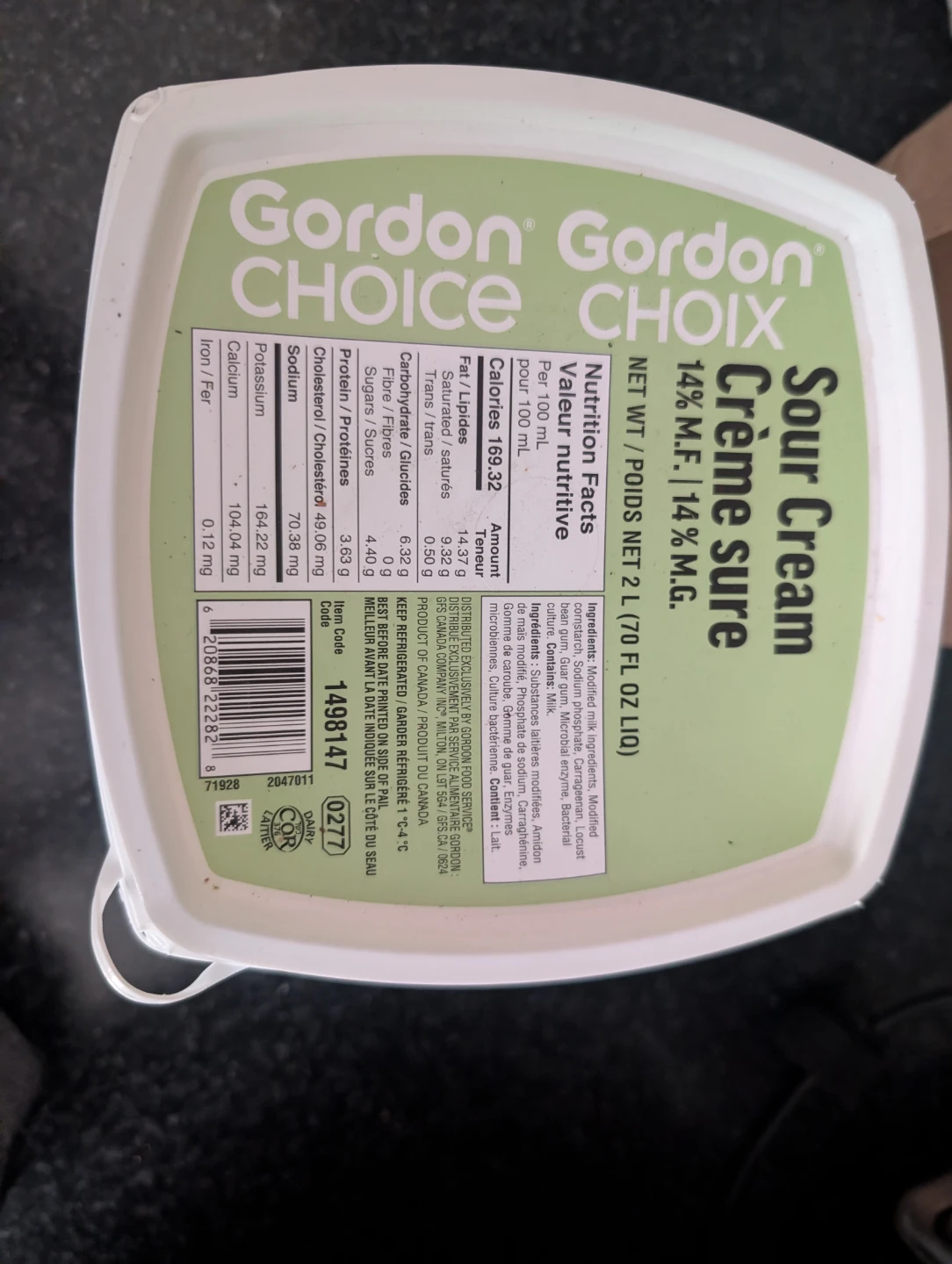 Gordon Choice Sour Cream 2L
