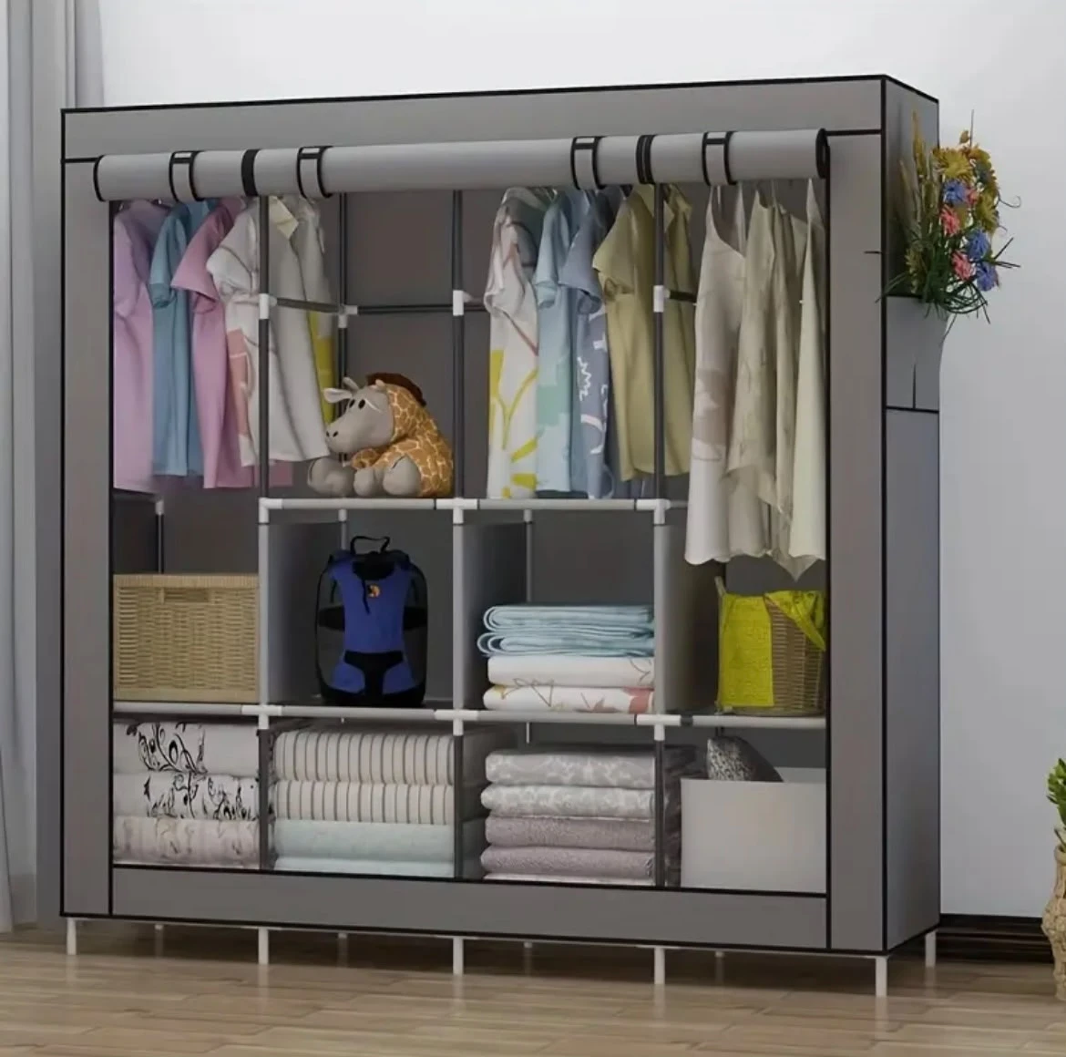 Never used Portable Wardrobe Clothes Storage Organizer