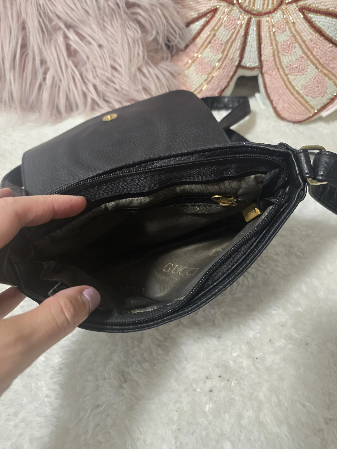 Black Leather crossbody - photo 2
