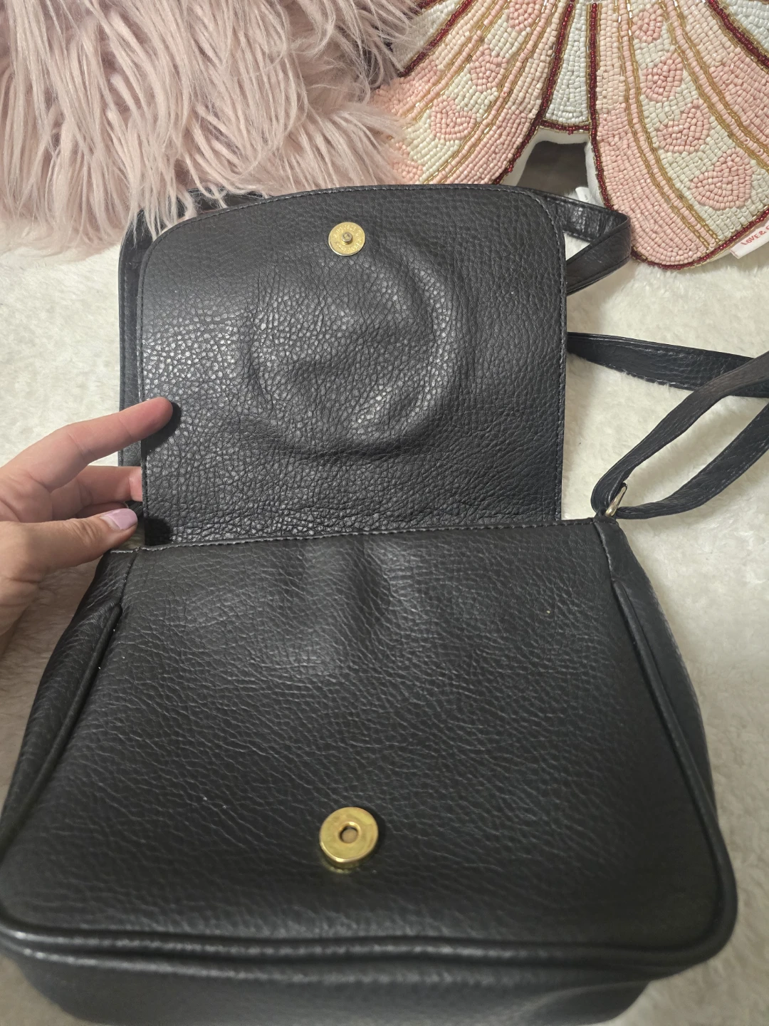 Black Leather crossbody - photo 3
